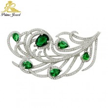 Gümüş Zirkon Tarz Broş